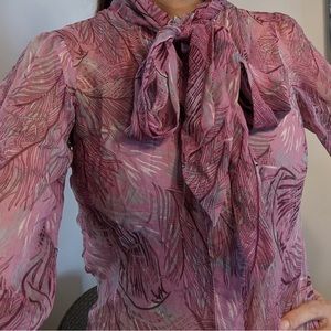Arden b silk blouse